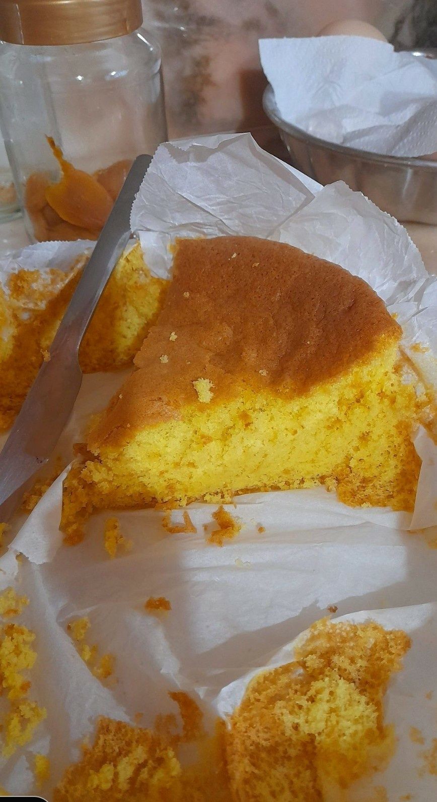Pão de ló,  pudim e molotof