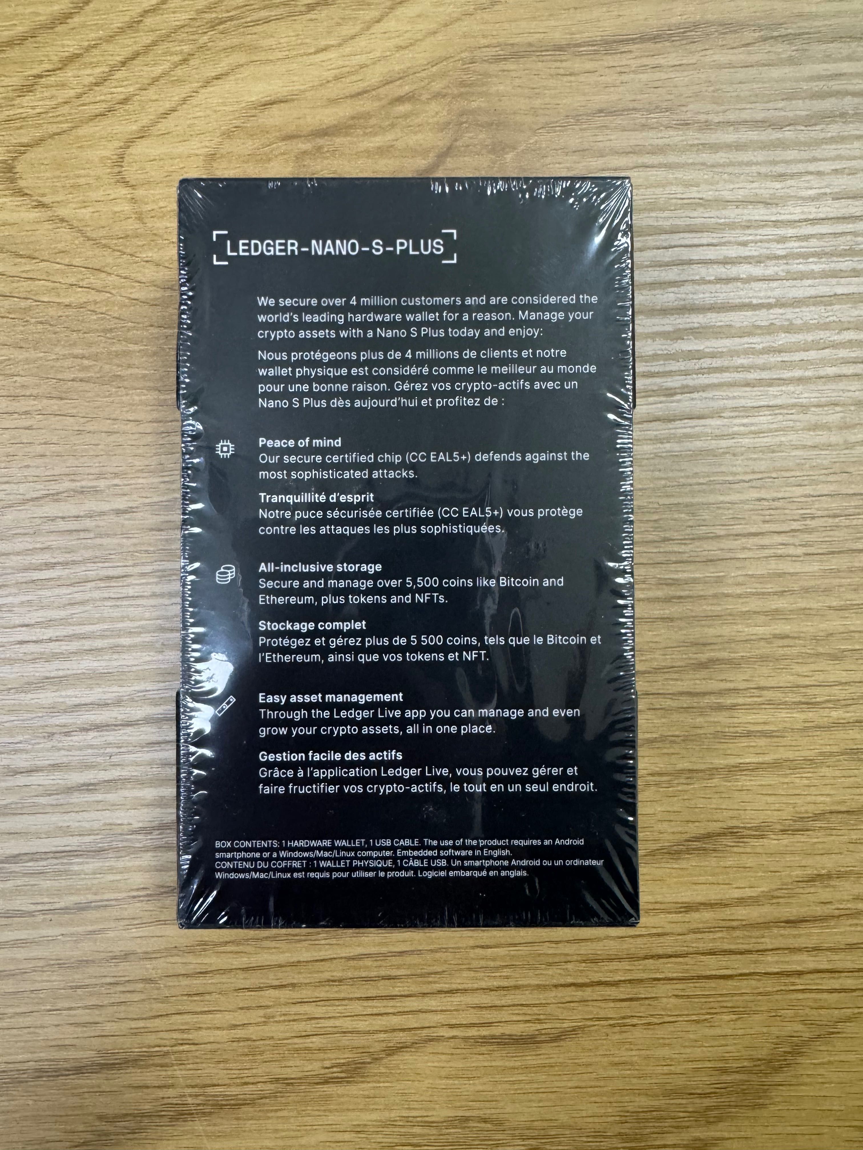 Ledger Nano S Plus Matte-Black апаратний криптогаманець