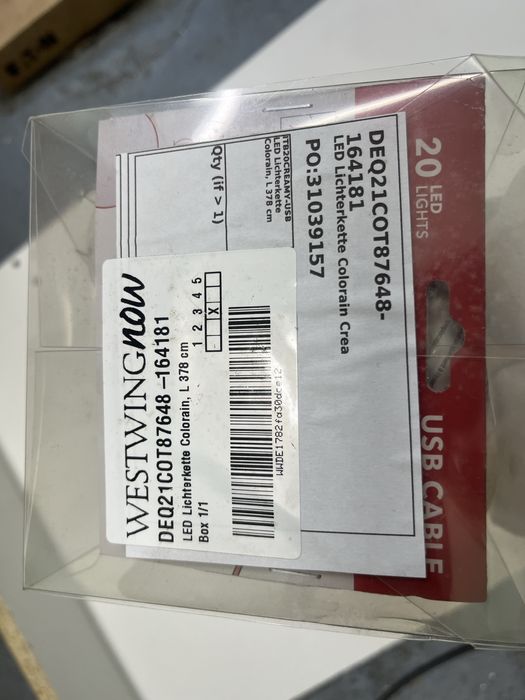 Girlanda świetlna LED Colarain Westwing nowa lampki światełka święta