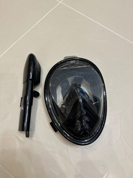 Маска для плавання повнолицева з трубкою