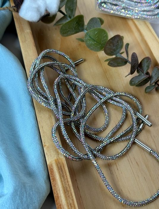 Шнурки зі стразами , шнурок чокер , стразовый шнурок