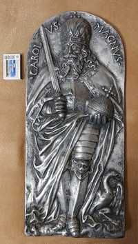 Karol Wielki - odlew starą rzeźba - bardzo ciężka