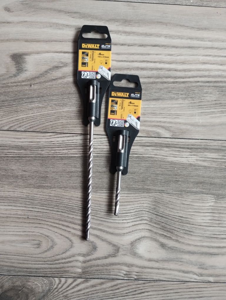 DeWalt dwa wiertła SDS  6 mm