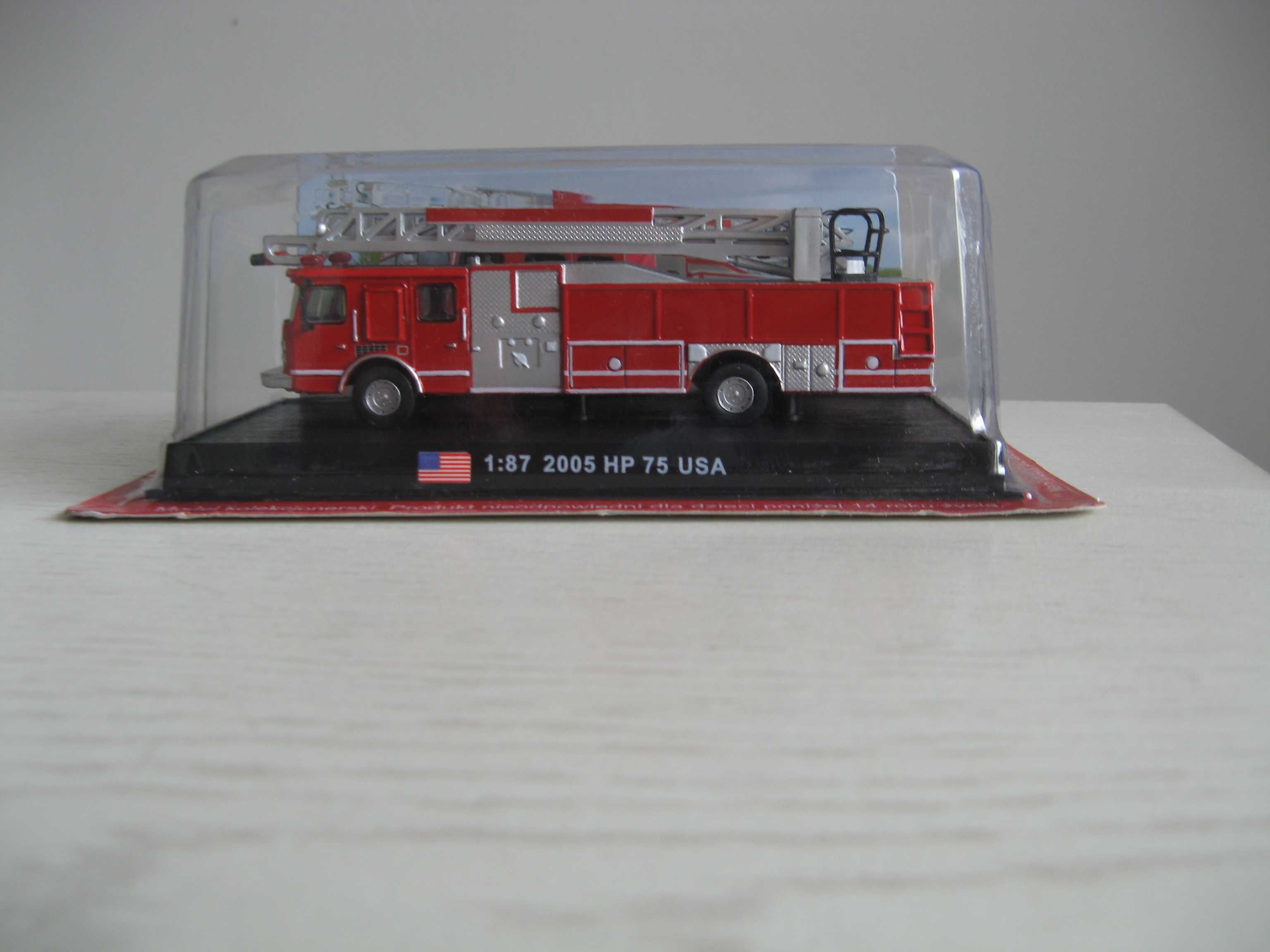 Drabina hydrauliczna HP 75, straż pożarna, 1:87/Nowa!