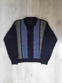 Sweter vintage niebieski