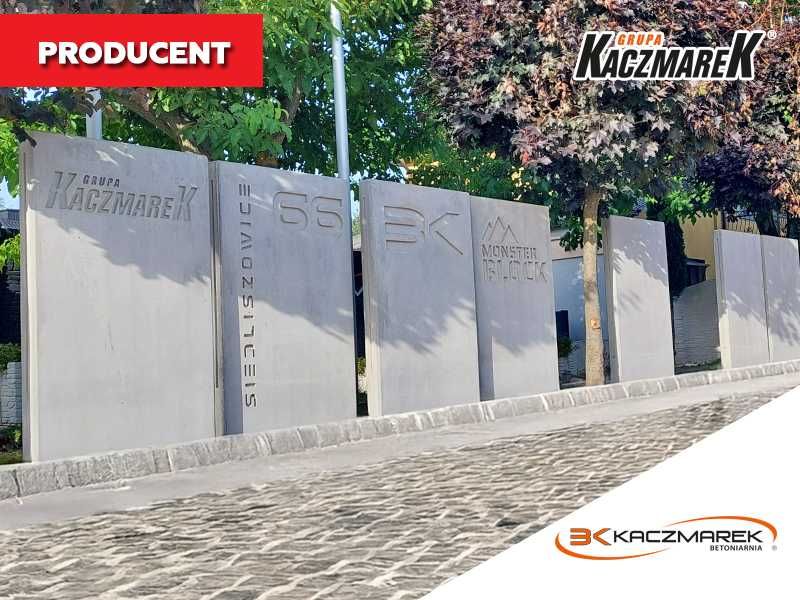 Nowoczesne Ogrodzenie Betonowe "L" - Elka - Mur oporowy typu L