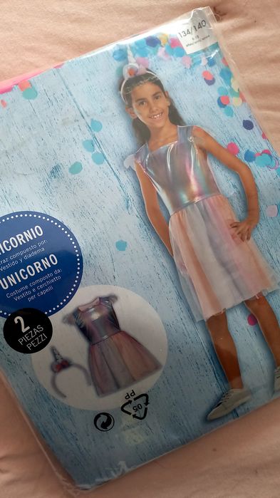 Fato Unicórnio 8-10anos