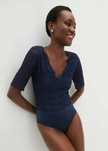 B.P.C. body granatowe koronkowe r.44/46