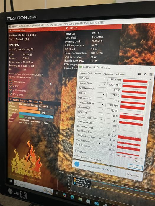 Тести! GTX 1060 Inno3D 3GB Відеокарта