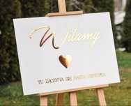 Tablica powitalna wesele