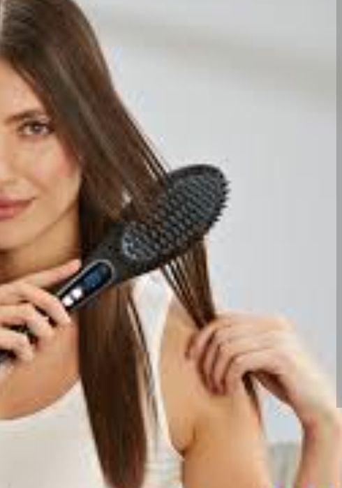 Escova alisadora de cabelo