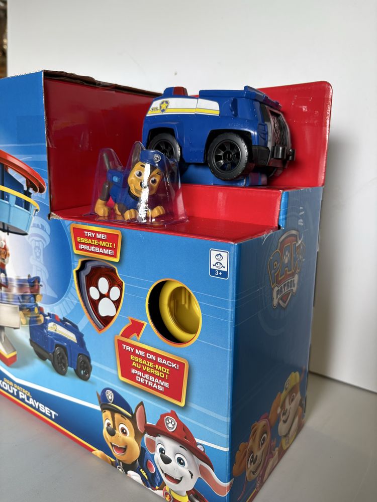 Psi Patrol – Baza ze zjeżdżalnią + auto Chase