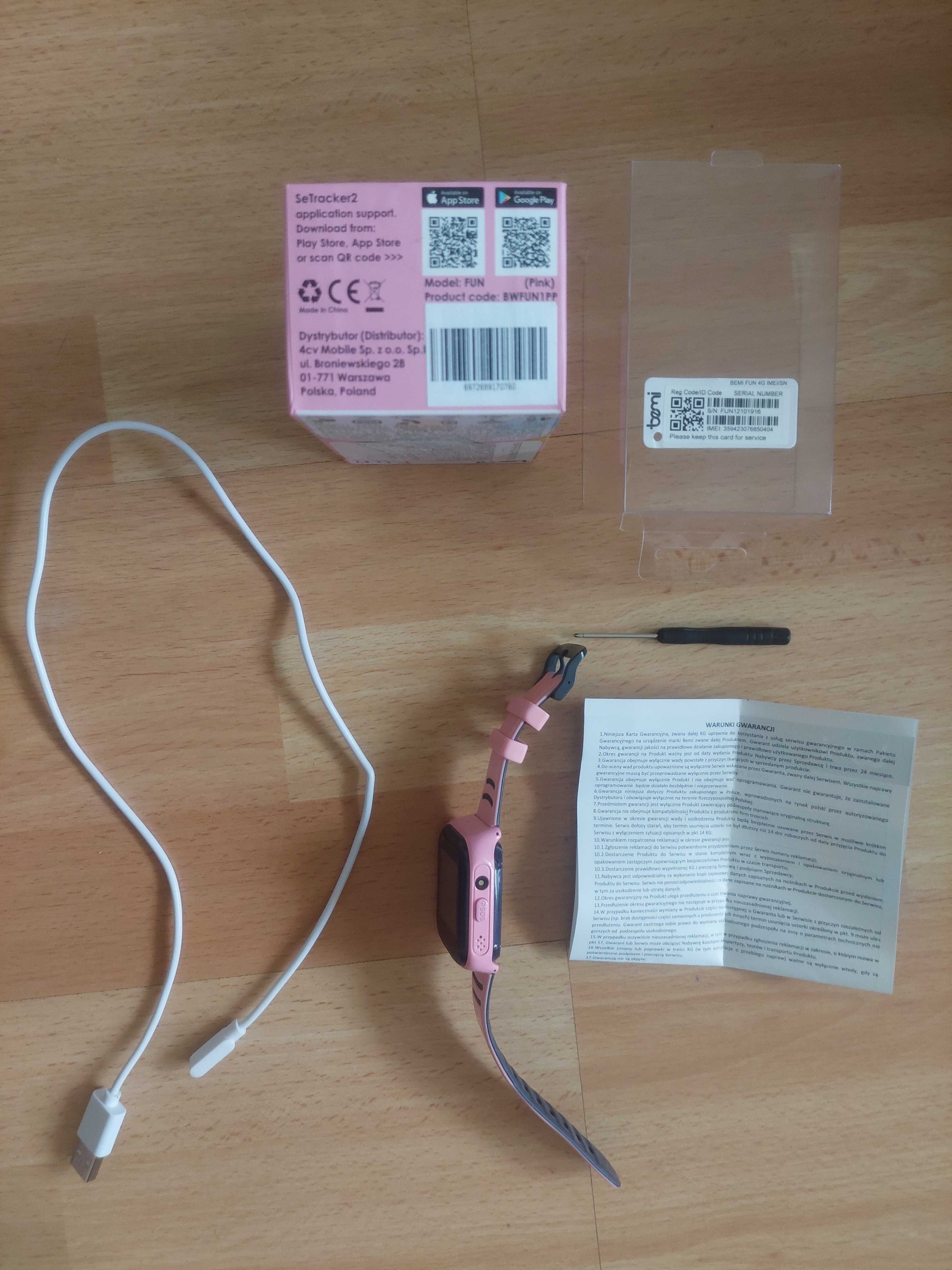 BEMI FUN code BWFUN 1PP smartwatch zegarek dziecięcy