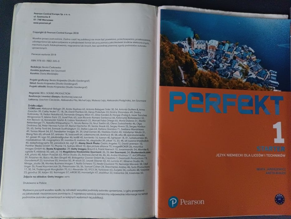 Perfekt 1 - ksiażka & ćw. do nauki niemieckiego dla Technikum i LO