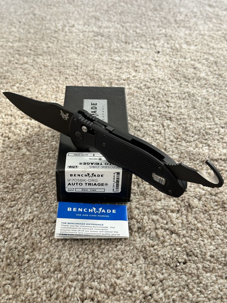 Benchmade 9170SBK-ORG Auto Triage. Discontinued! Оригінал!