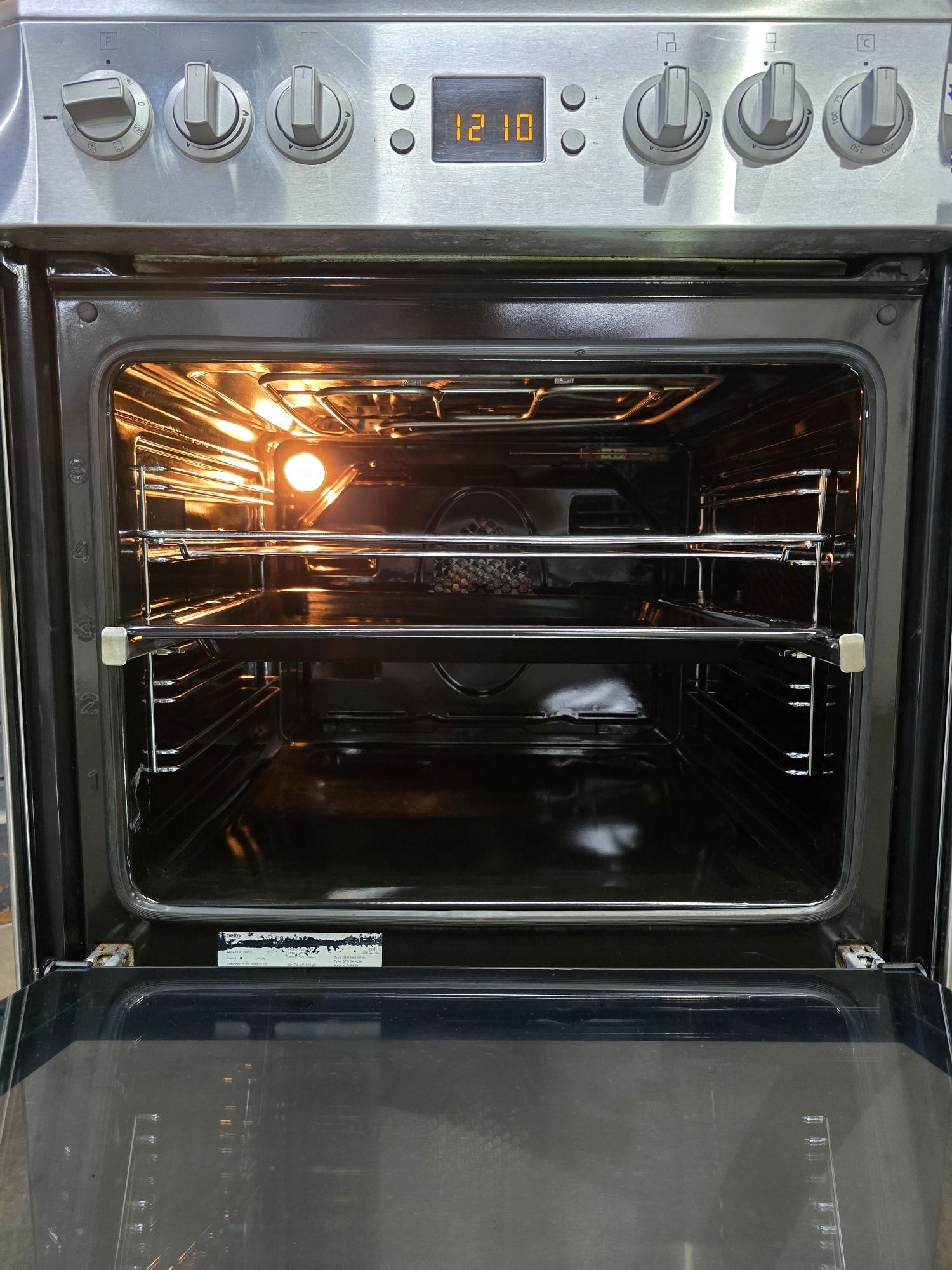 Газовая/газова/комбінована плита BEKO CSM 62320 DX Гарантія, доставка