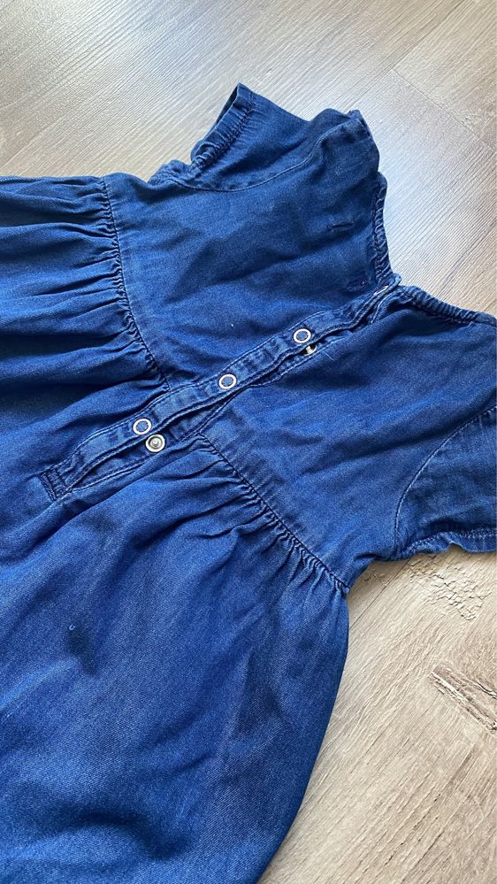 Sukienka jeans jeansowa dla dziewczynki 80