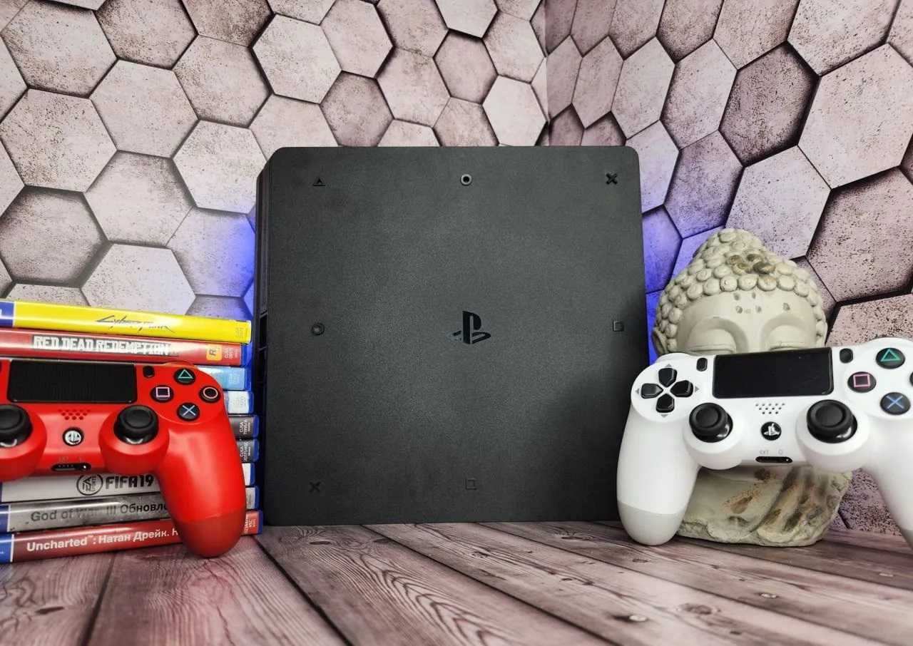Sale - 30%‼️ Приставка Playstation 4 slim 1tb + Ігри (Наложка)