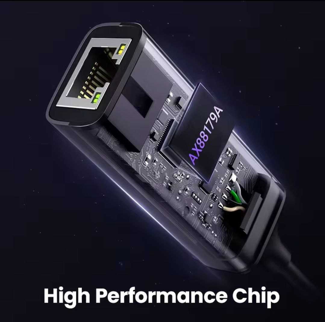Ethernet адаптер Ugreen Type-C to Gigabit Ethernet RJ45 1000Mbps CM199