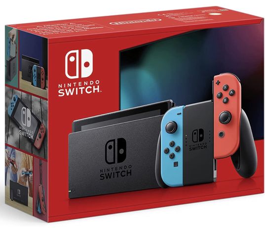 Nintendo Switch Konsole - Neonowy czerwony/neonowy niebieski [wyd.2022