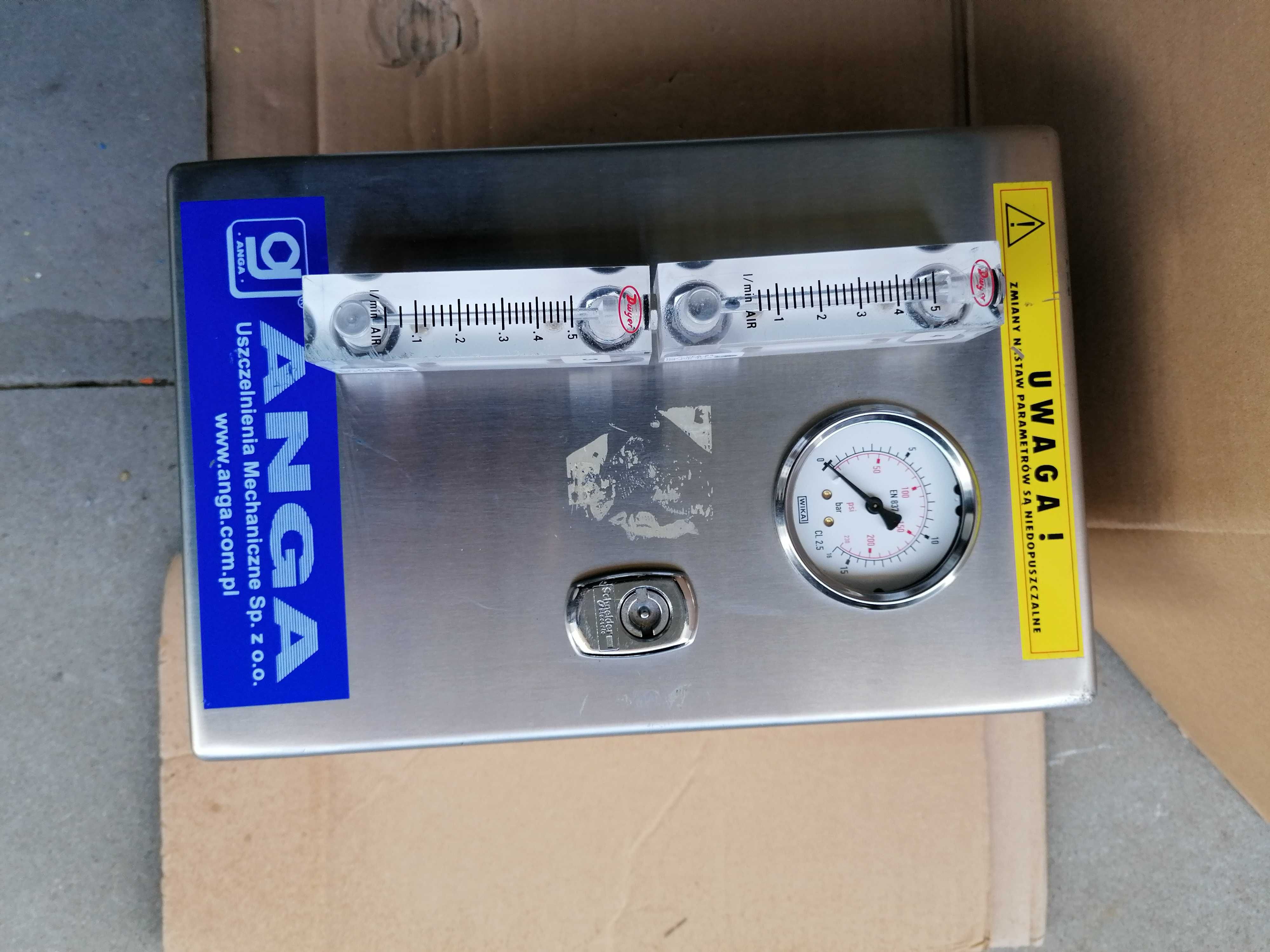 ANGA uszczelnienia mechaniczne  schemat pneumatyczny