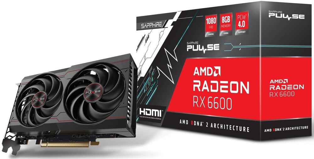 Видеокарта amd radeon sapphire pulse rx6600 8gb