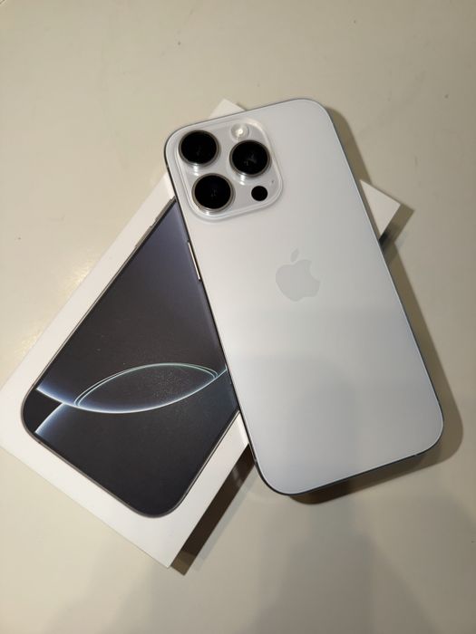 iPhone 16PRO 128GB White Titanium jak nowy stan idealny