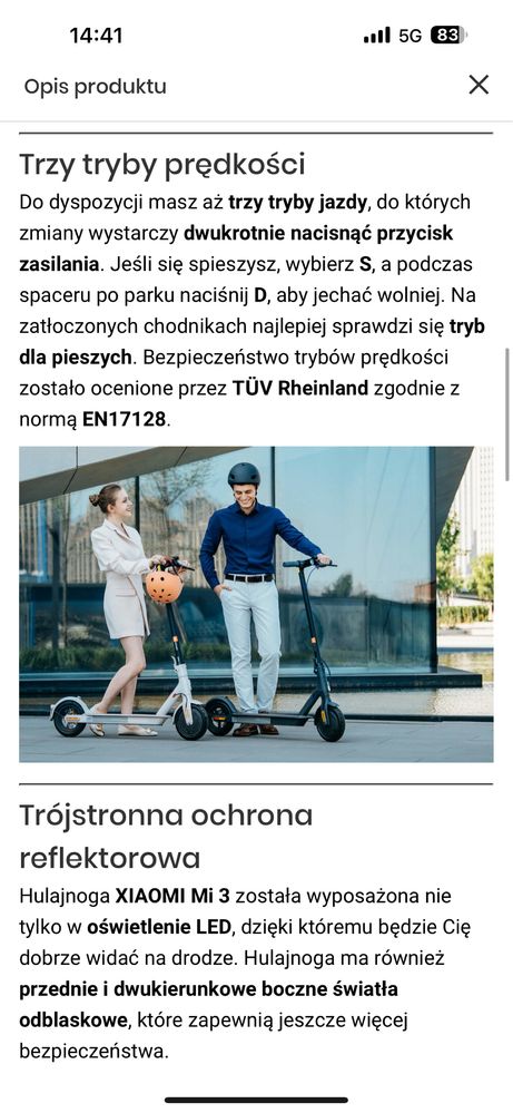 Hulajnoga elektryczna Xiaomi mi 3