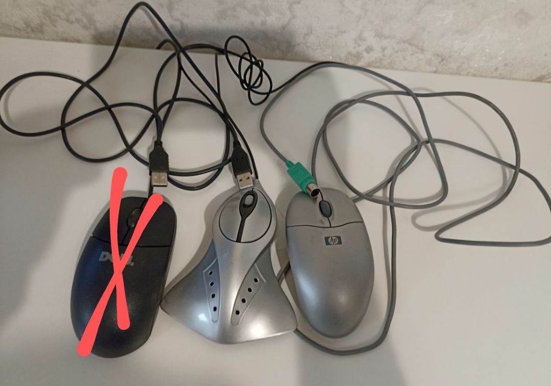 Мишки компьютерные, проводные