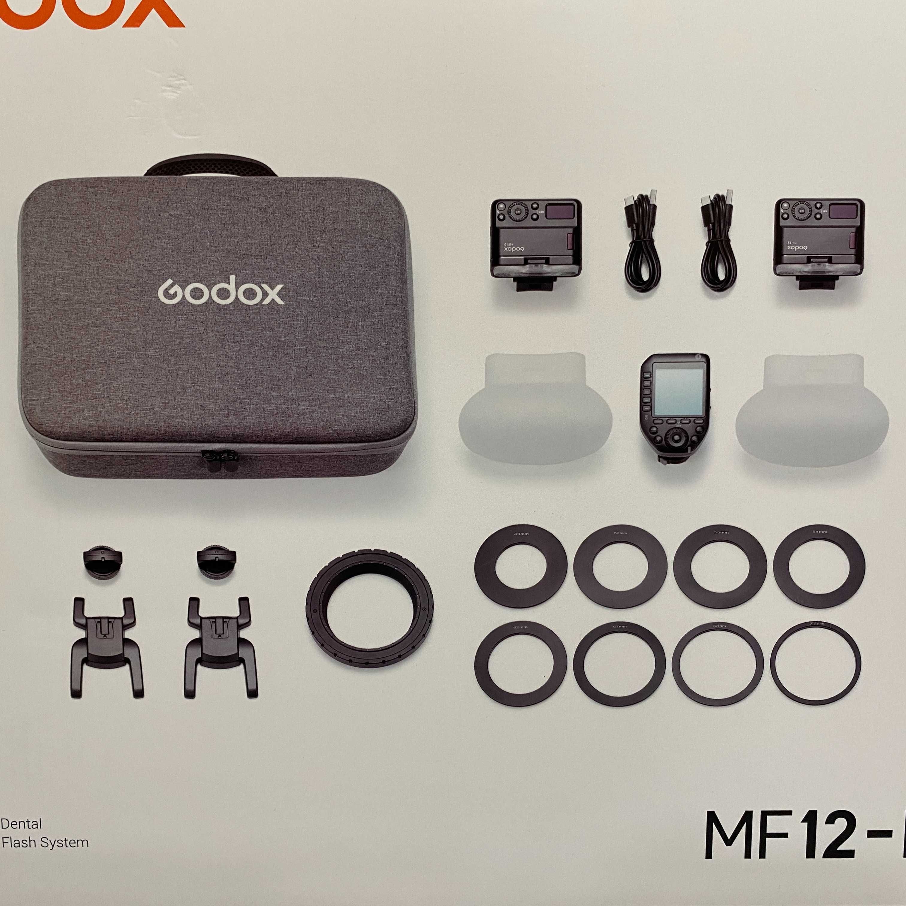 Godox MF12-DK1 Dental Macro Flash (Sony) - NOVO - 3 ANOS DE GARANTIA
