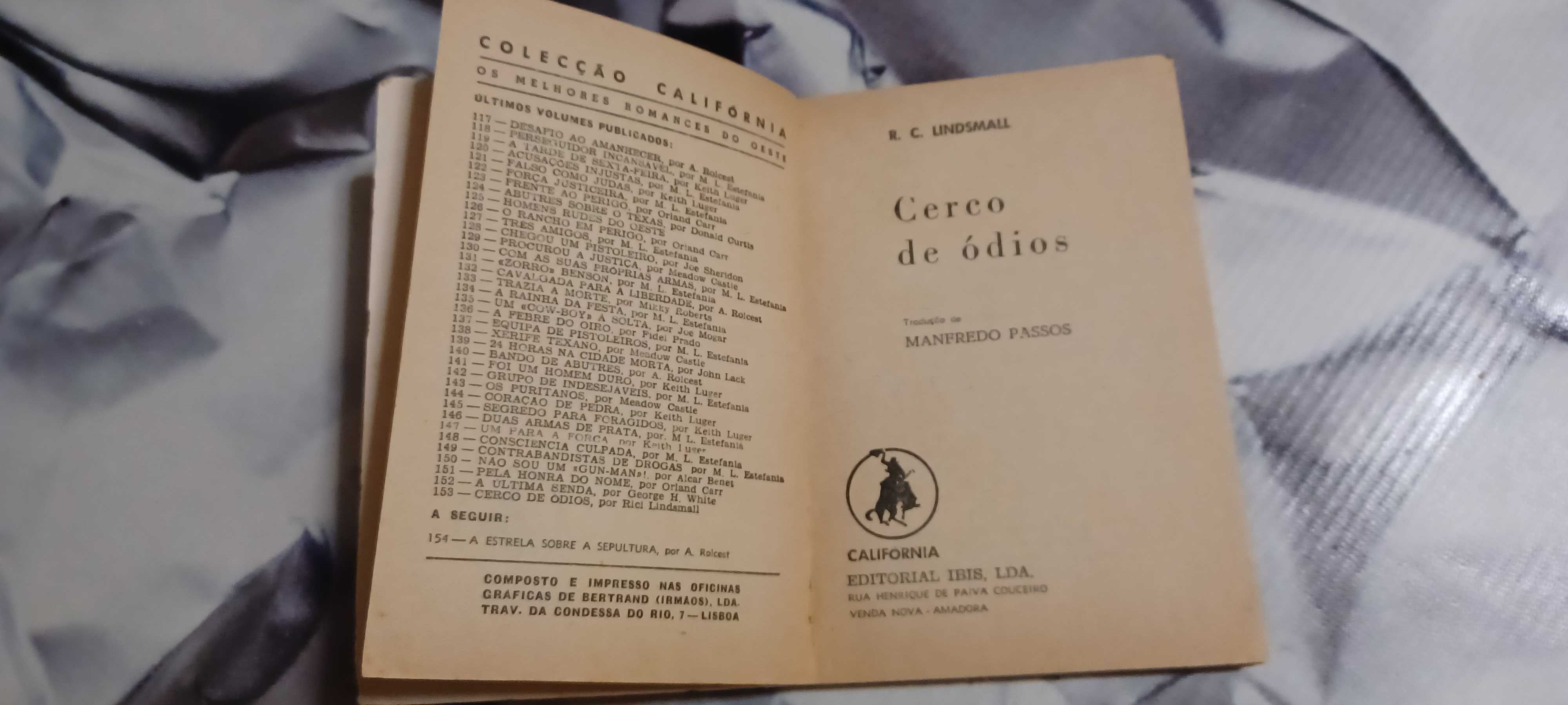 Livro _Cerco de Ódio_ de R.C. Lindsmall