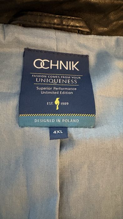 Kurtka skórzana Ochnik Męska, modna