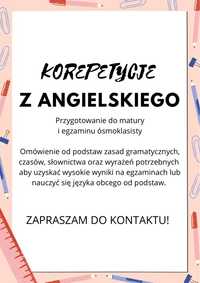 Korepetycje i konwersacje j. angielski Ruda Śląska, Katowice i okolice