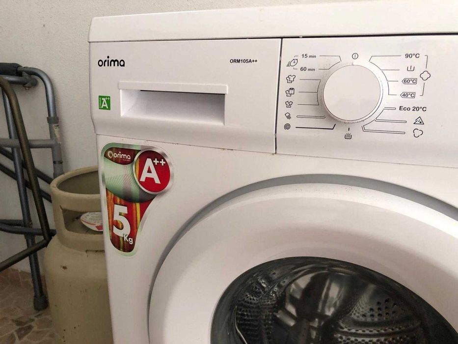Máquina de Lavar Roupa Orima ORM105A++ – 5kg – Classe Energética A++
