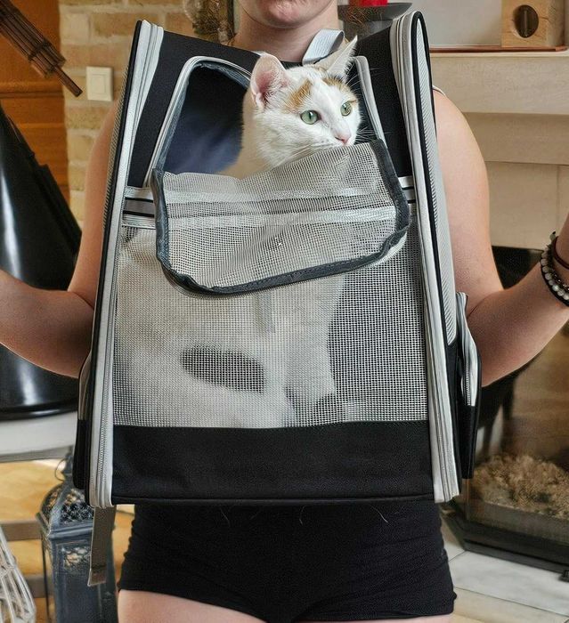 Plecak torba transportowa transporter dla psa kota zwierząt nosidełko