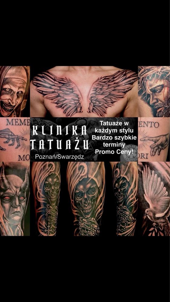 Tatuaz tatuaze tattoo studio salon tatuazy swarzedz Klinika Tatuazu !