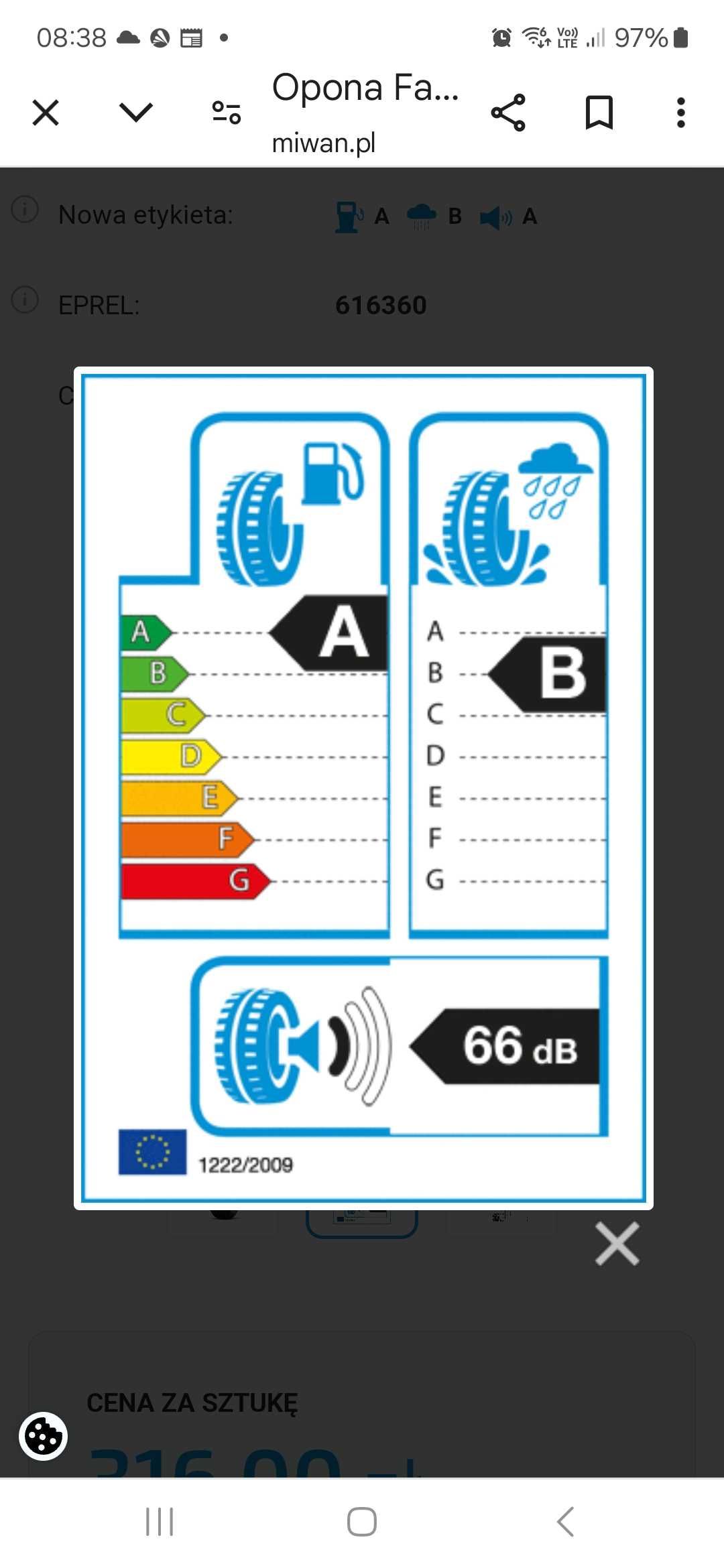 Opony Falken 175 65 R 17 Toyota Aigo