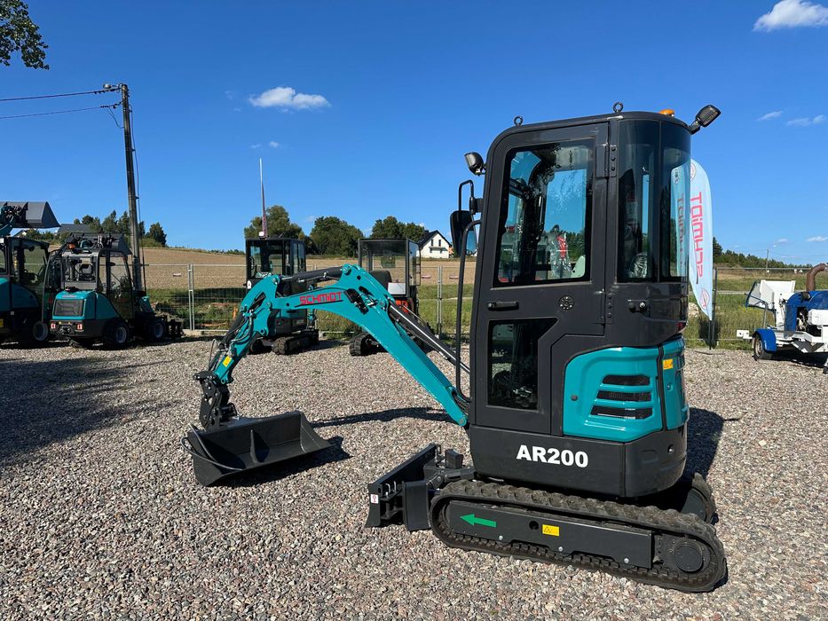 Minikoparka Gąsienicowa Schmidt AR 200 2 tony|Wyprzedaż| Ramię Skrętne