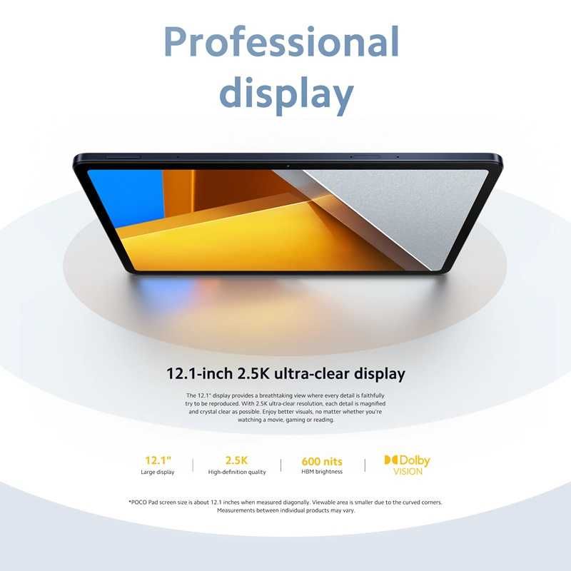Планшетний комп'ютер Xiaomi Poco Pad (8 + 256 Гб, Global Version)