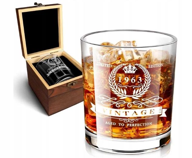 Prezent Na 60. Urodziny Dla Mężczyzn, Szklanka Whisky 1963