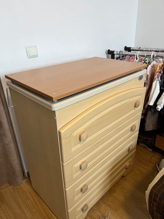 Дитячий комод - сповивач, пеленальний комод з ванночкою Neonato Roma