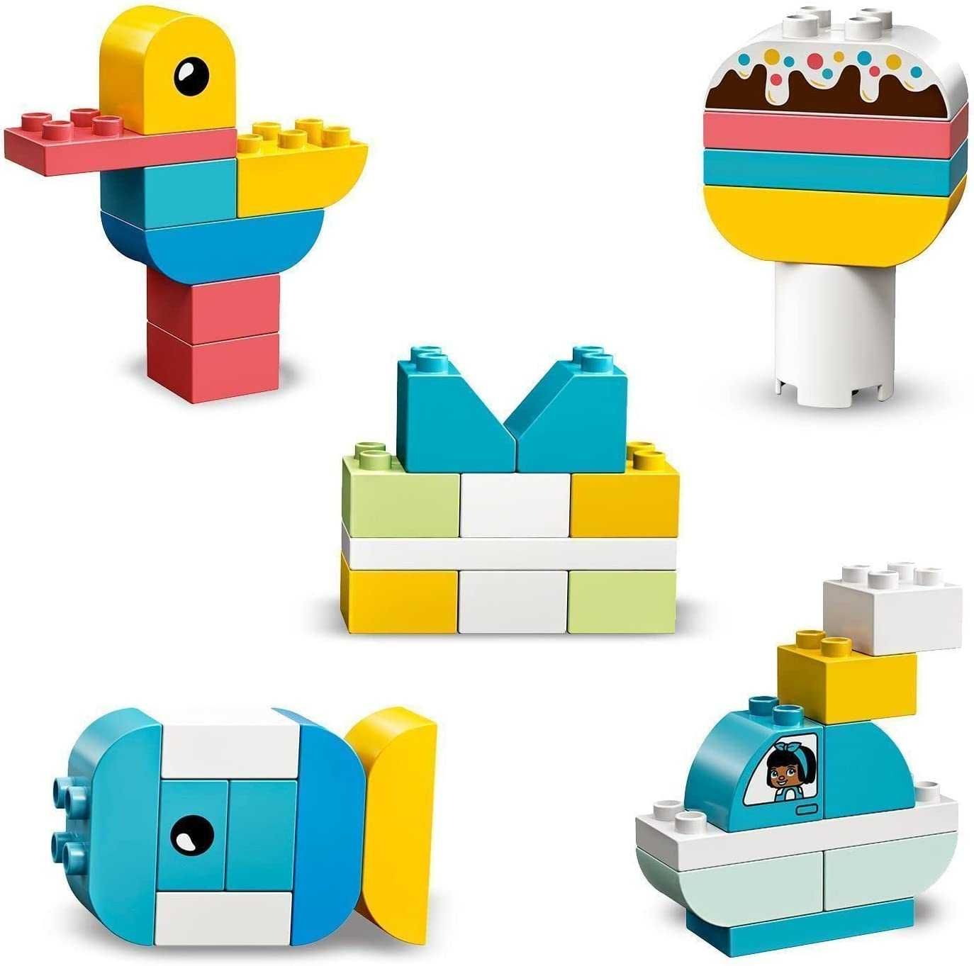 Конструктор LEGO Duplo 10909 Шкатулка-сердце 80 деталей от 18 мес.