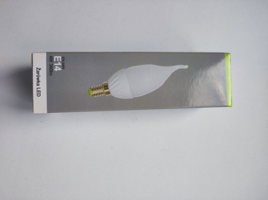 NOWE żarówki LED Świeczka A++ E14 4W, 360lm, 3000K ciepla, mam 8szt