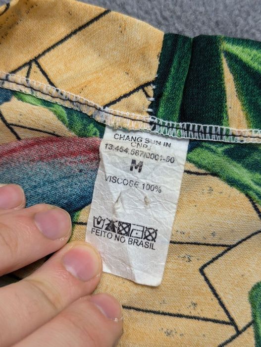 Мужская винтажная тропическая летняя накидка вискоза размер М