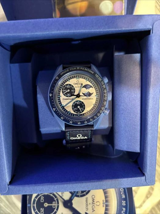 Swatch×Omega Bioceramic Moonswatch Mission to the Super Blue Moonphase