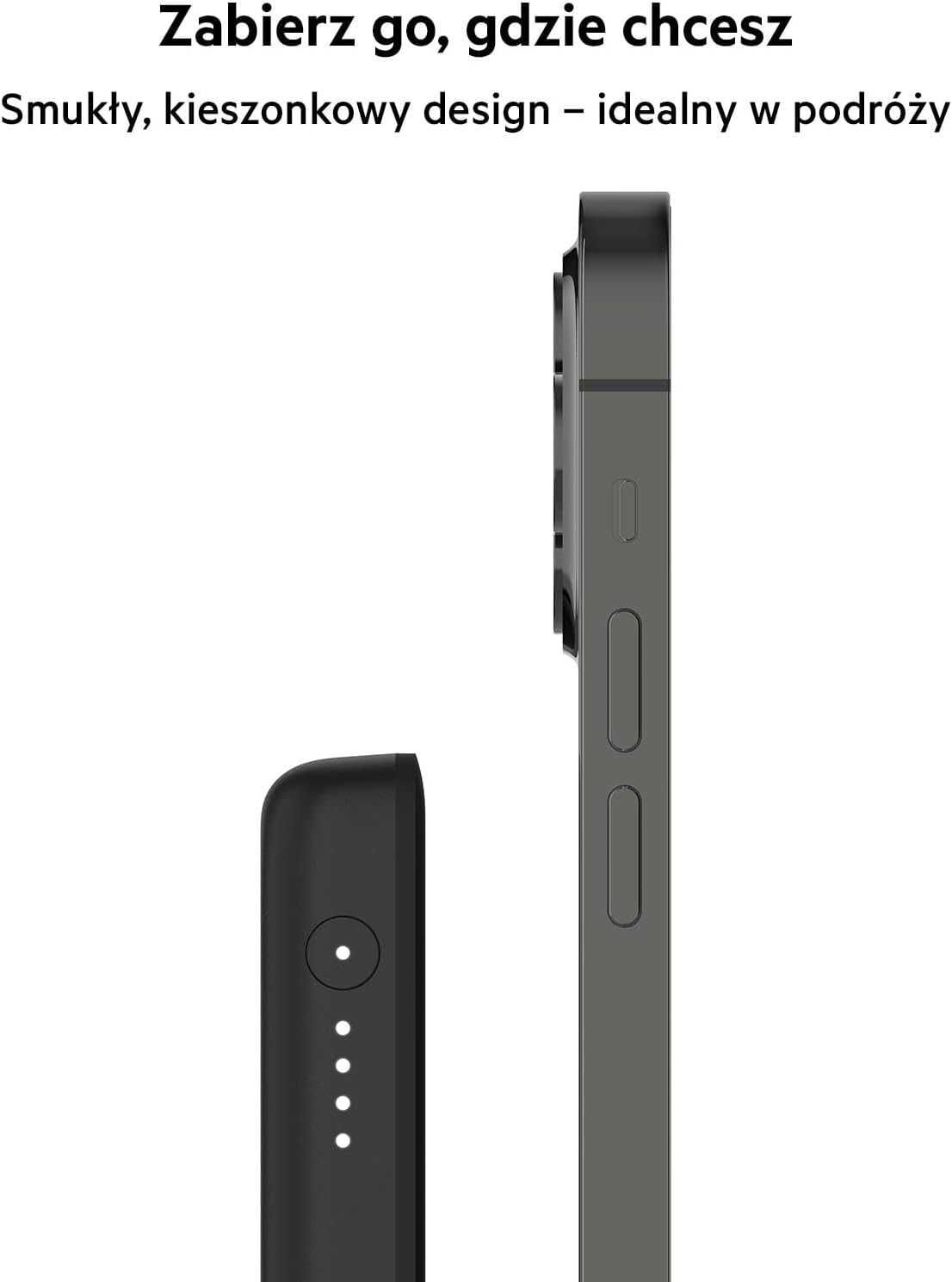 Powerbank Magnetyczny Belkin 2500 mAh czarny USB-C iPhone 13