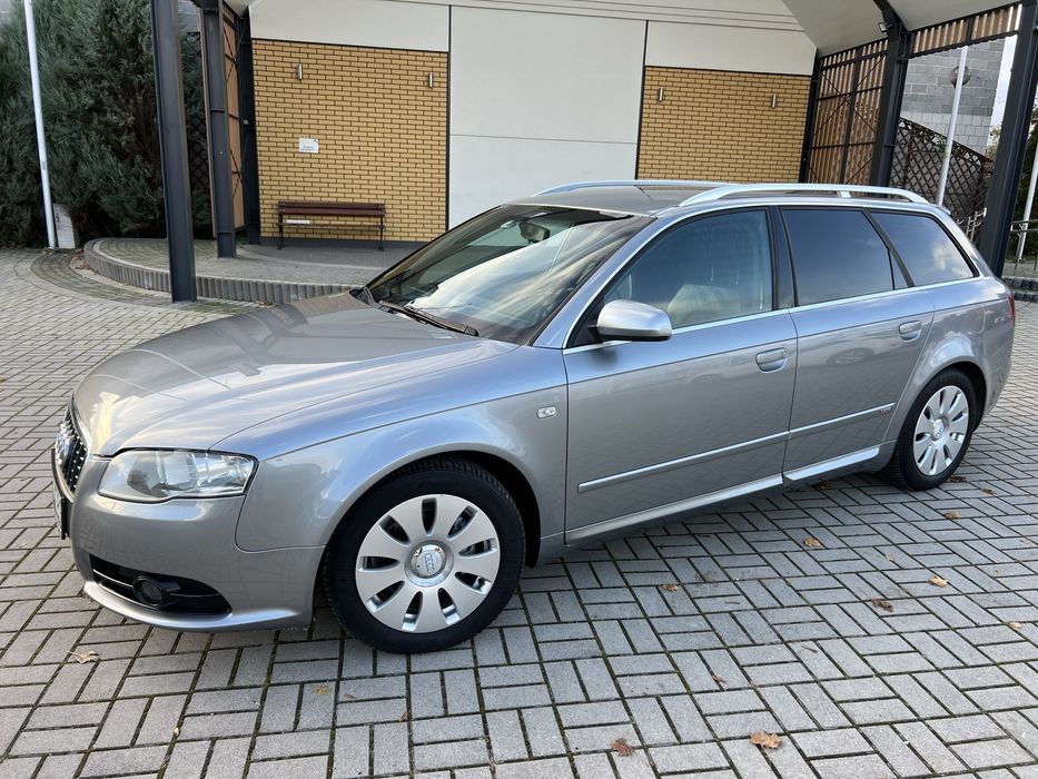Audi A4 B7 2.0 TDI 140KM Full Sline Duża Navi Czarny Sufit Skóry MEGA