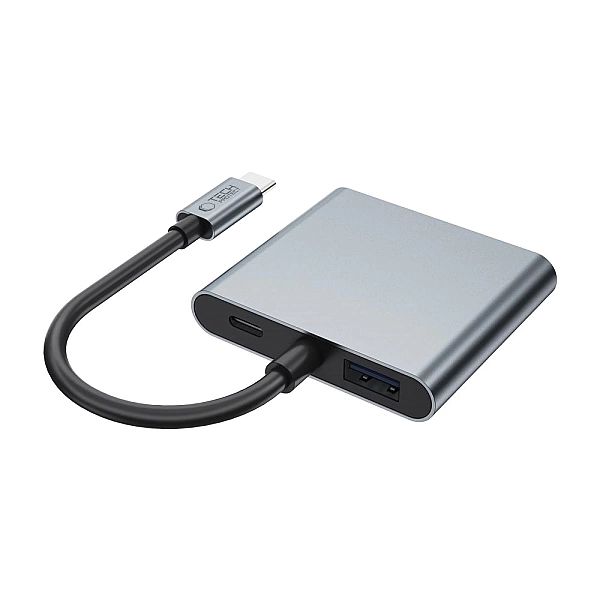Tech-Protect Hb08 Hub Adapter 4In1 Type-C + Usb2.0 + 2 X Hdmi 4K 60Hz