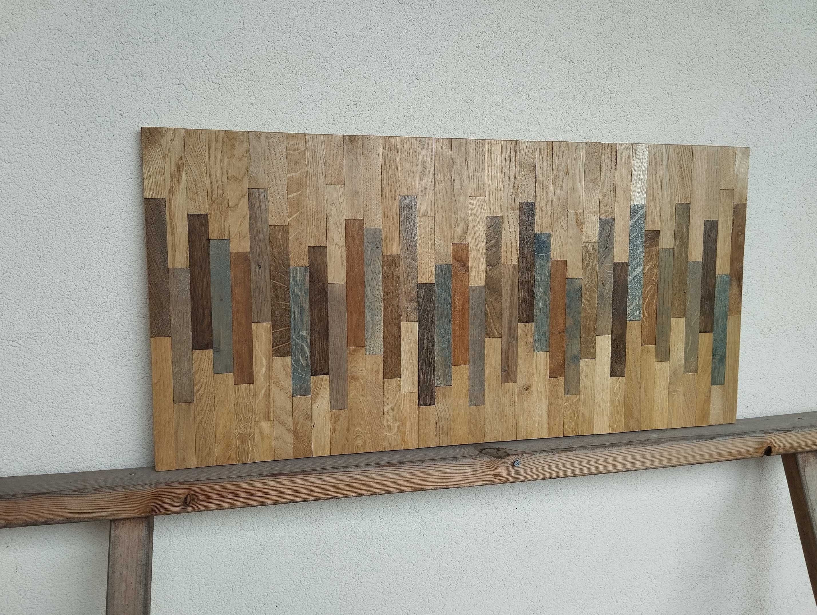 Obraz z drewna dekoracja ścienna ręcznie wykonana 80 x 40 cm