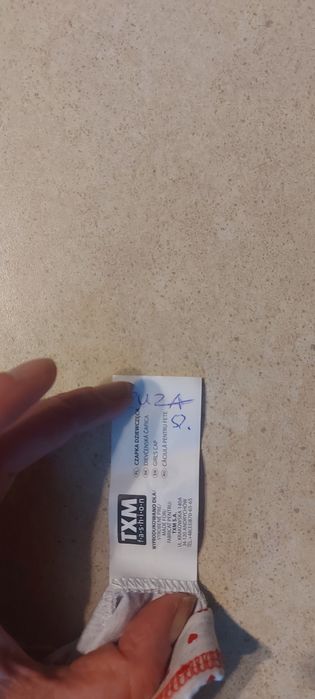 Czapka przejsciowka szara w serduszka